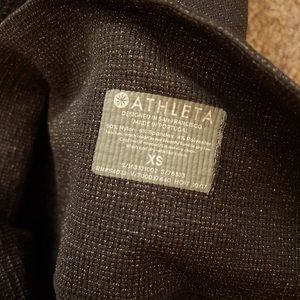 Athleta xs leggings black and gold thread fitted can be dressy